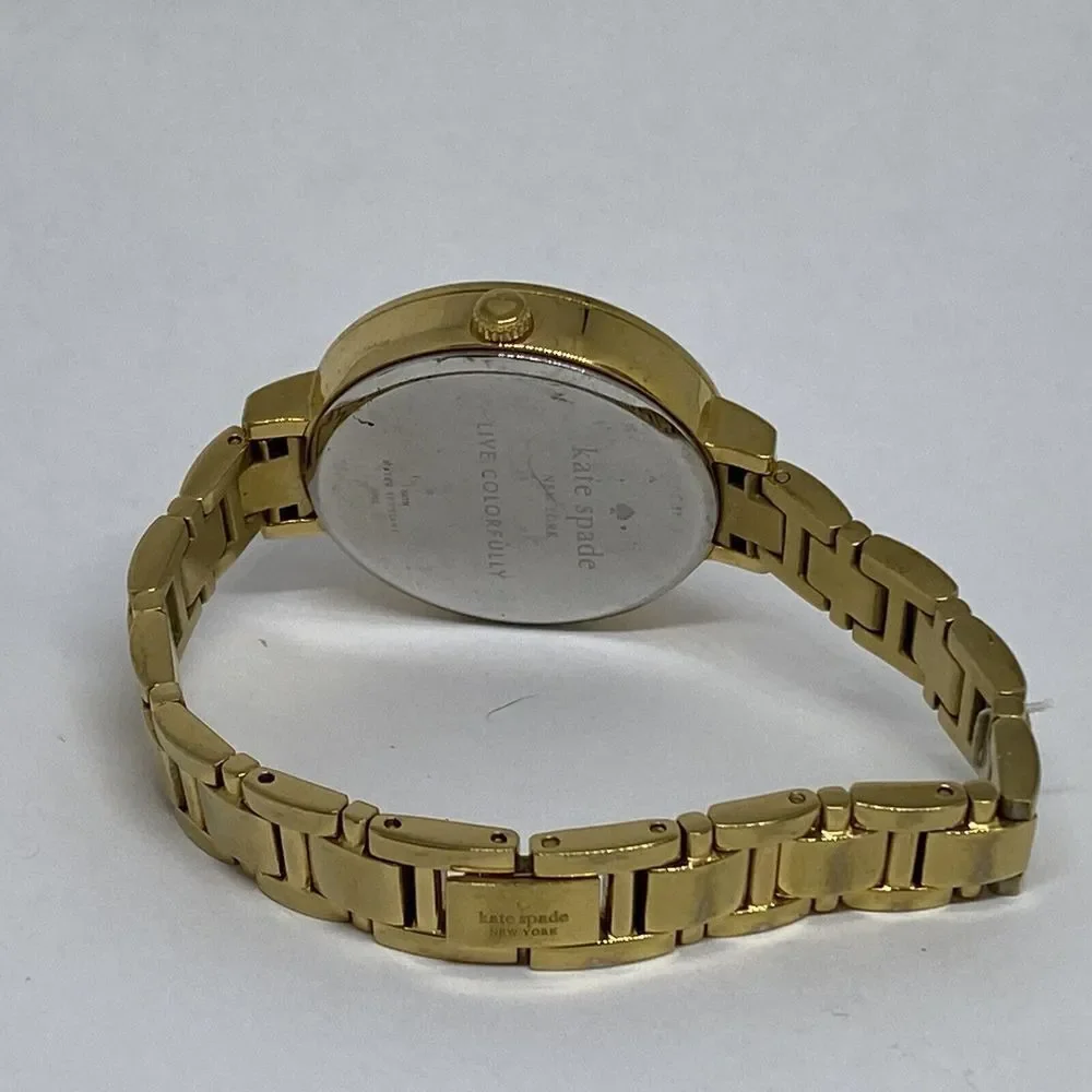 Kate Spade 0692 Womens Gold Stainless Steel Analog Dial Quartz Wrist Watch GE562